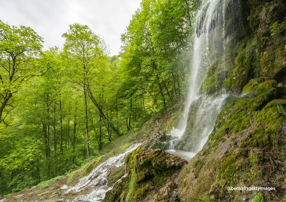 Urach Waterfall Bad Urach Germany